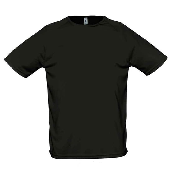 SOLS Heren Sportief Raglan T-shirt (Zwart) - Image 1