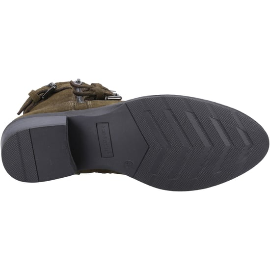 Hush Puppies Jenna Leren Dames Laarzen Khaki - Image 3