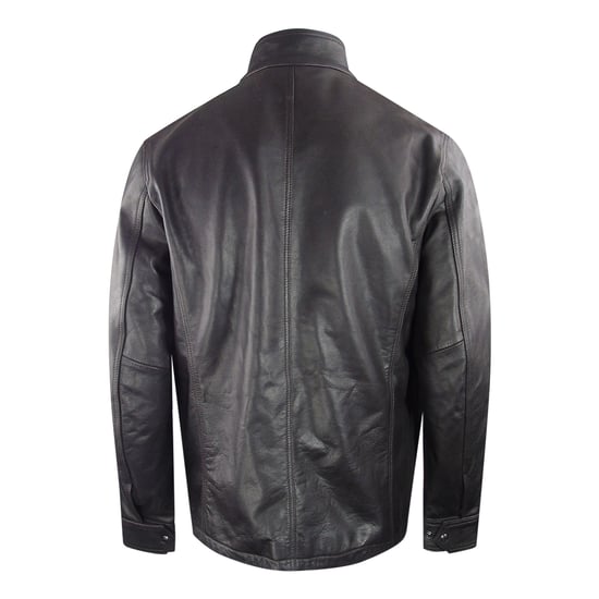 Belstaff Dark Brown Grant Leather Jacket