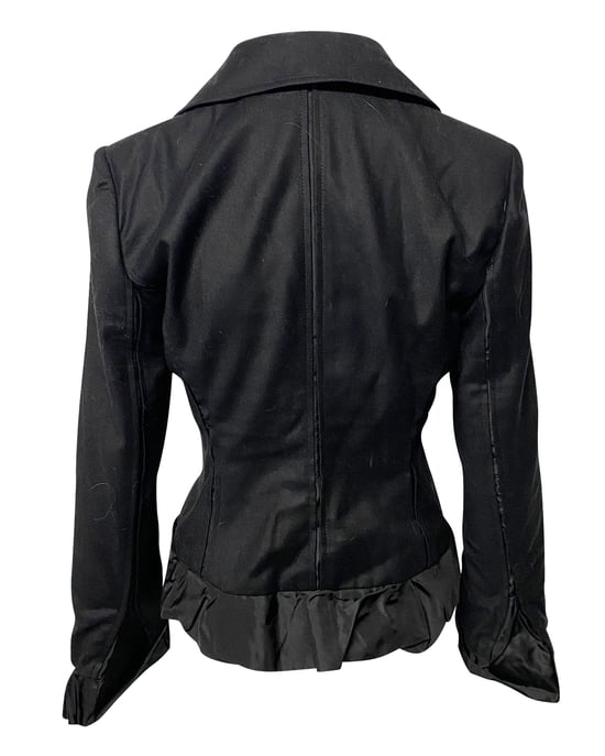 Yves Saint Laurent Rive Gauche Avondblazer in Zwarte Wol - Image 2