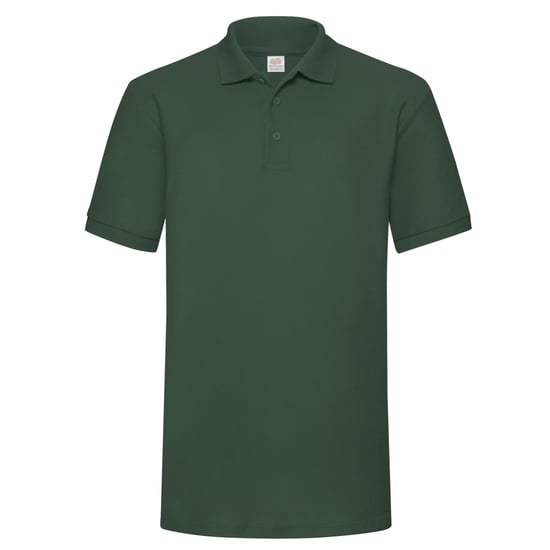 Fruit of the Loom Heren Polycotton Pique Zwaar Poloshirt (Fles groen) - Image 1