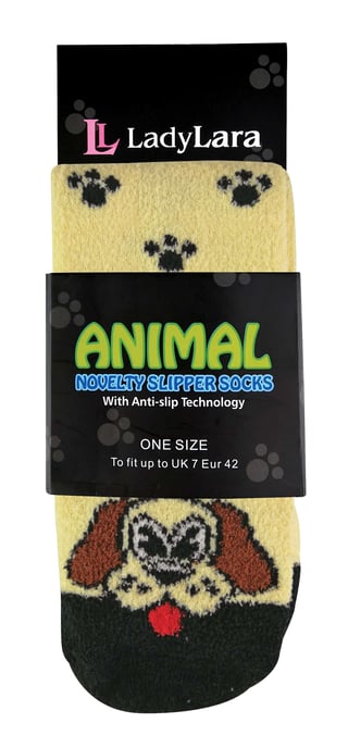 Nieuwigheid pantoffelsokken voor dames met dierenmotieven - Hond - Image 2