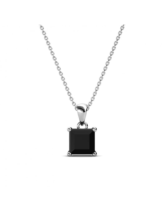 Eenvoudige vierkante hanger - Oostenrijks kristal - Image 1