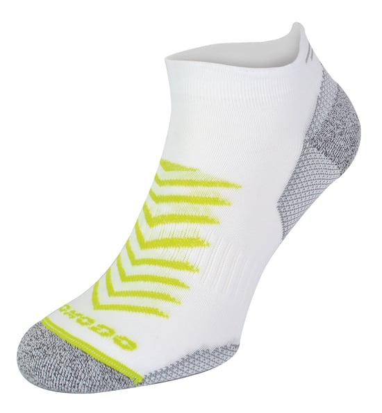 Hi Viz hardloopsokken | Comodo | Lichtgewicht Anti Blaar Sportsokken | Reflecterende Coolmax-sokken - Witte Kalk - Image 1