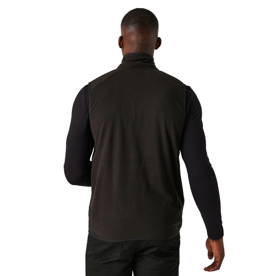 Regatta Mens Navigate Fleece Gilet (Black/Orange Pop)