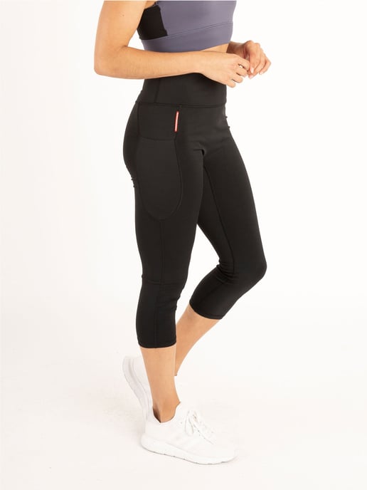 Luke 1977 Womens Resistance Gym Leggings in Black