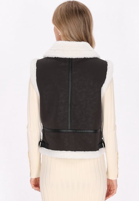 Dreimaster Waistcoat Dames donkerbruin - Image 4