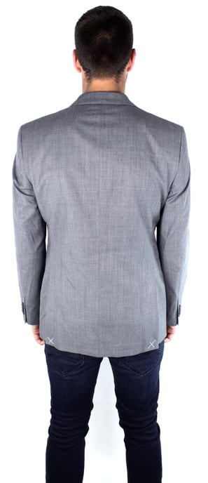 French Connection 55BAP Savings Sharkskin Grey Jacket