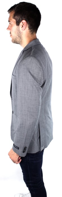 French Connection 55BAP Savings Sharkskin Grey Jacket