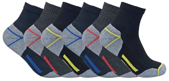 Set van 6 laag uitgesneden ultieme werksokken voor heren - Zwart - Image 1