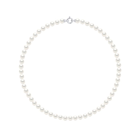 DIADEMA - Necklace - Princess - Real Freshwater Pearls - White Gold