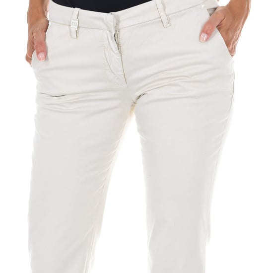 Long Chinese style pants with straight hems 70DBF0028-R123 woman