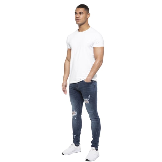 ETO heren skinny gescheurde jeans - Image 6
