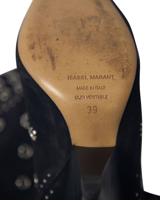 Isabel Marant Lakky 90 Oogletlaarzen in Zwart Suède - Image 6