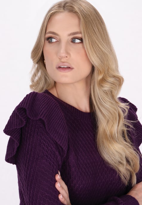 Dreimaster Jumper Dames paars - Image 5