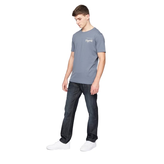 Crosshatch Heren New Techno Denim Jeans met reliëf (Donkere wasbeurt) - Image 4