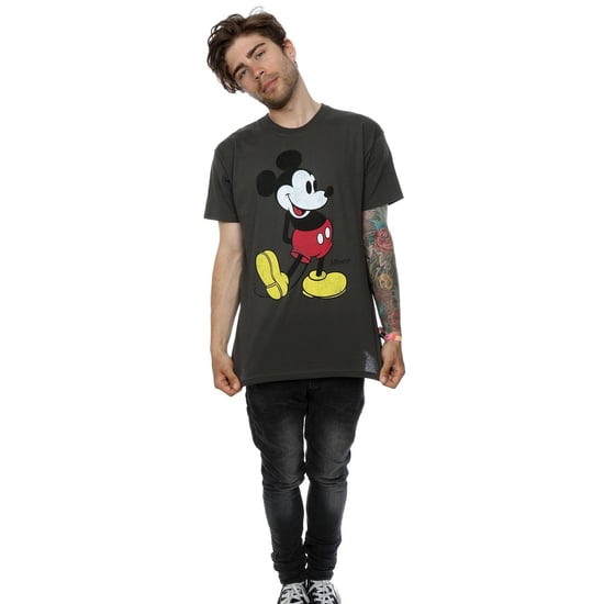 Disney Heren Mickey Mouse Classic Kick T-Shirt (Licht Grafiet) - Image 2