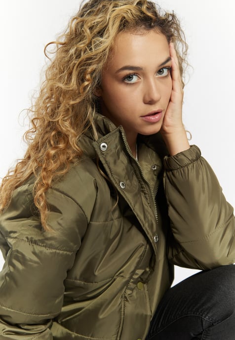 Mymo Licht gewatteerd blousonjack Dames militaire olijf - Image 5