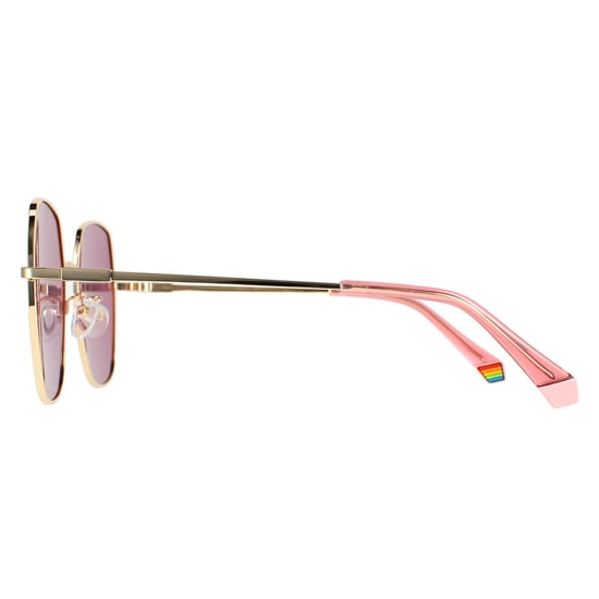Polaroid Round Womens Gold Pink Pink Polarized PLD 6178/G/S