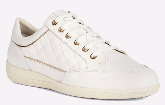 Geox D MYRIA Imitatieleer Dames Witte Sneakers - Image 2