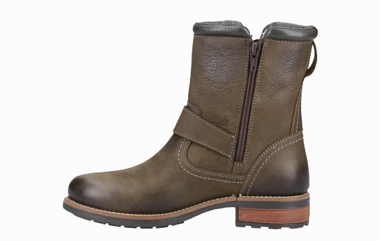 Cotswold Kinsham Leren Dames Khaki Winter Laarzen Tot Halverwege De Kuit - Image 5