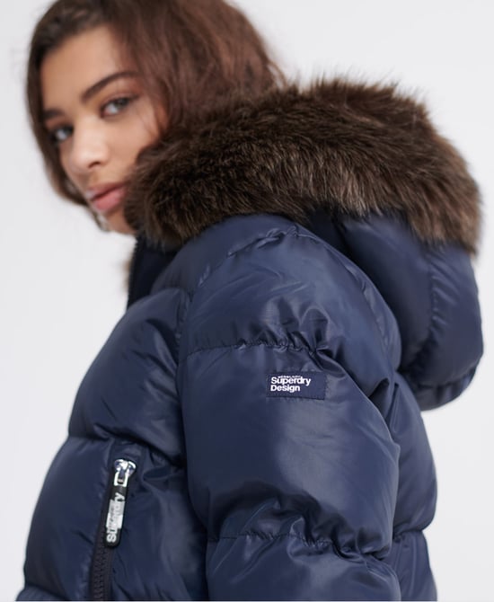 Superdry Sport Puffer Borg Crop Jacket