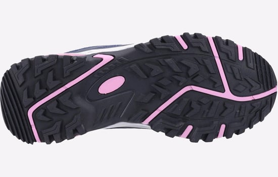 Cotswold Wychwood Low Gerecycleerd Plastic+Synthetisch Pu Dames Navy/Roze Wandelschoenen - Image 4