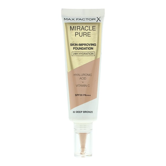 Max Factor Miracle Pure Skin Improving 24U Hydratatie Foundation 30ml - 82 Diep Brons - Image 1