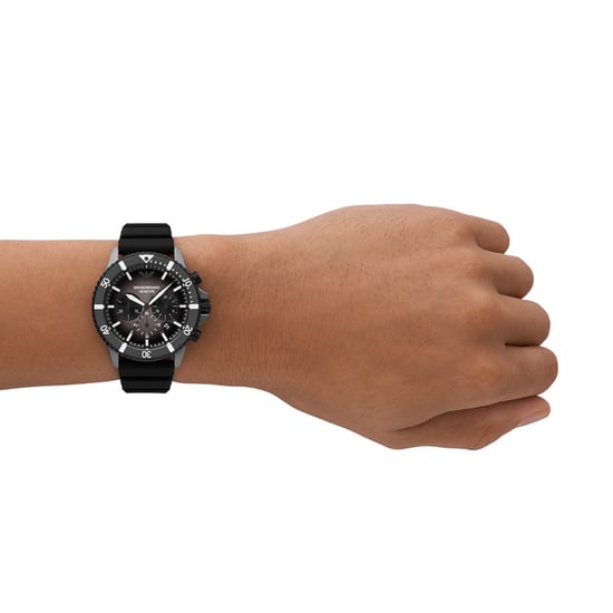 Emporio Armani Diver Heren Horloge Zwart AR11515 - Image 4
