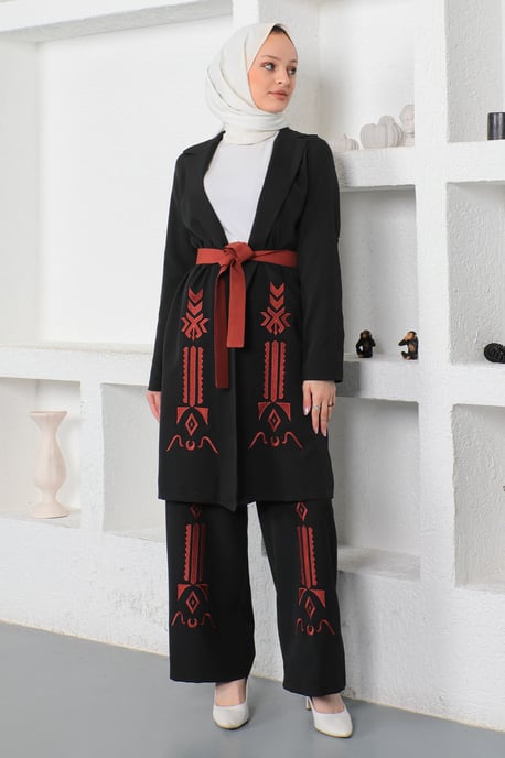 Jurk Geborduurd Pak Set - Image 3