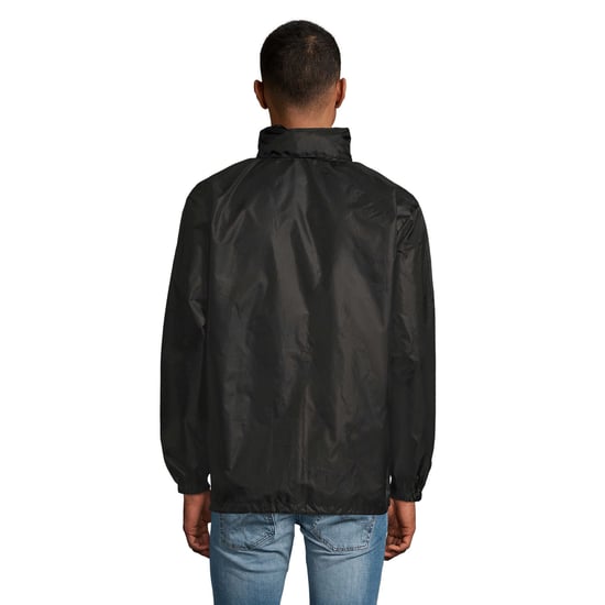 SOLS Unisex windjack met shift voor volwassenen (Zwart) - Image 2