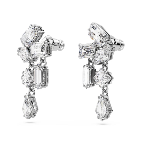 Swarovski 'Mesmera' Women's Base Metal Drop Earrings - Silver 5665825