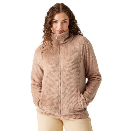 Regatta Dames/Dames Heidy Fluffy Full Zip Fleecejack (Warm taupe) - Image 3