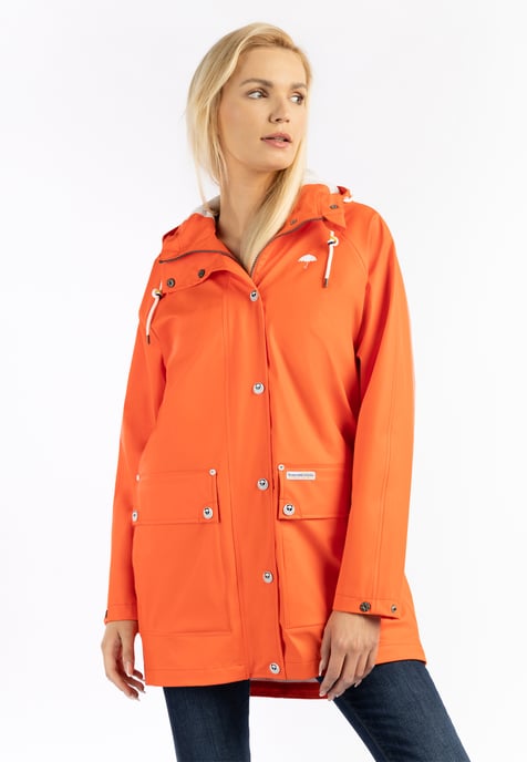 Schmuddelwedda Oversized mackintosh bridgeport Dames ORANJE ROOD-280 - Image 3