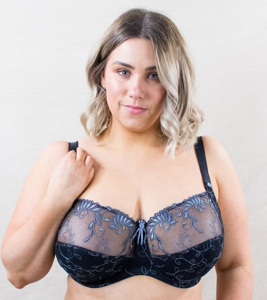 Pour Moi Imogen Rose Embroidered Balconette Bra