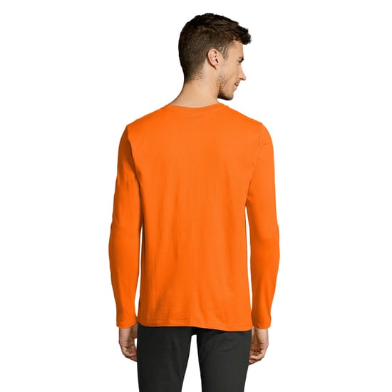 SOLS Heren Imperial Katoenen T-shirt met lange mouwen (Oranje) - Image 2