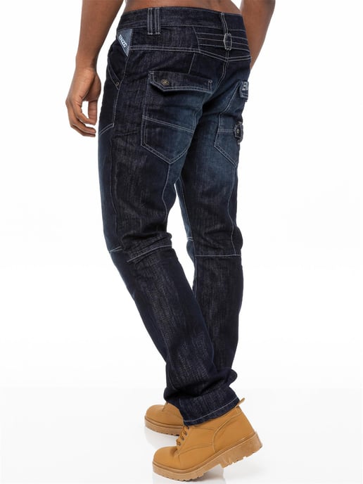 Enzo Denim Jeans Rechte Pijp Heren - Donkerblauw - Image 2