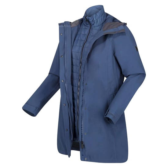 Regatta Womens/Ladies Denbury III 2 In 1 Waterproof Jacket (Dark Denim)