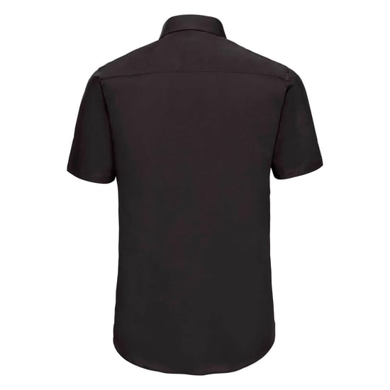 Russell Collectie Heren Korte Mouw Easy Care Gevoelig Overhemd (Zwart) - Image 2