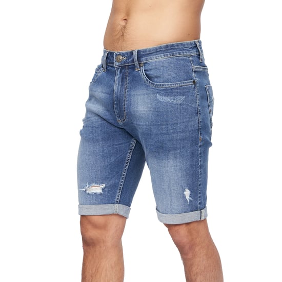 Crosshatch Heren Riptrey Abraised Denim Shorts (Tussentijdse wasbeurt) - Image 4