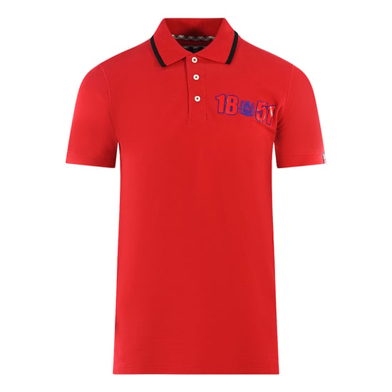 Aquascutum London 1851 Red Polo Shirt - Image 1