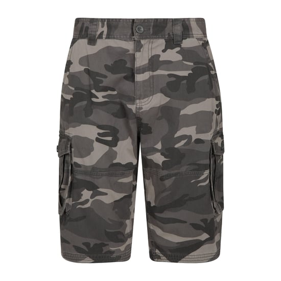 Mountain Warehouse Heren Camo Cargo Shorts (Zwart) - Image 1