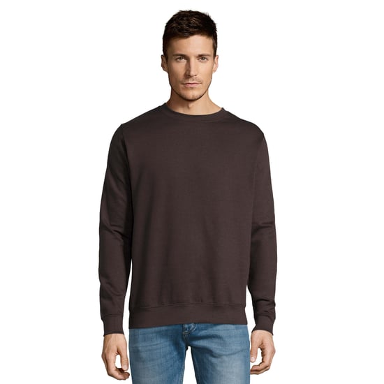 SOLS Uniseks Adult New Supreme Sweatshirt (Diep Houtskool Grijs Effen) - Image 1