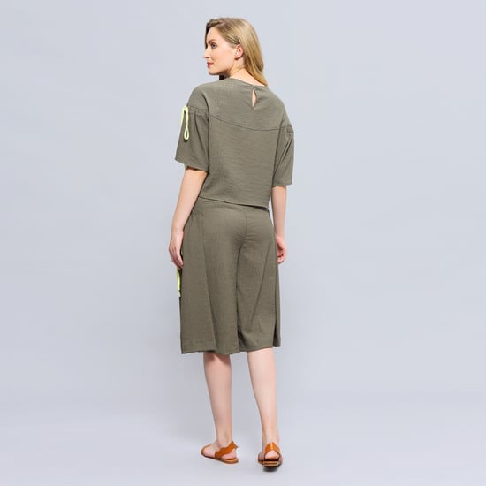Casual brede been capri -broek - Image 5