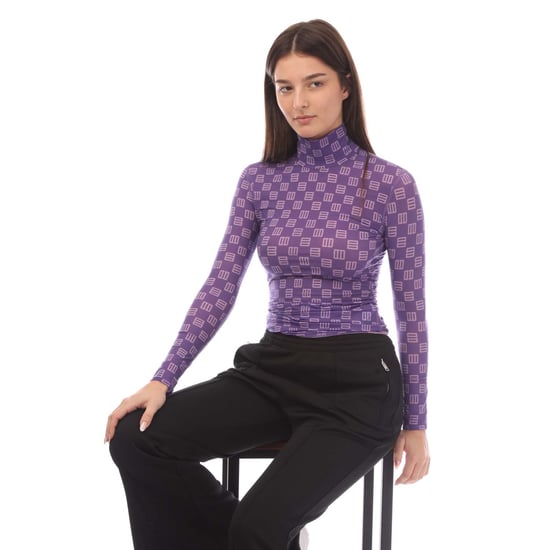 Ambush Monogram Turtleneck Top in paars voor dames - Image 5