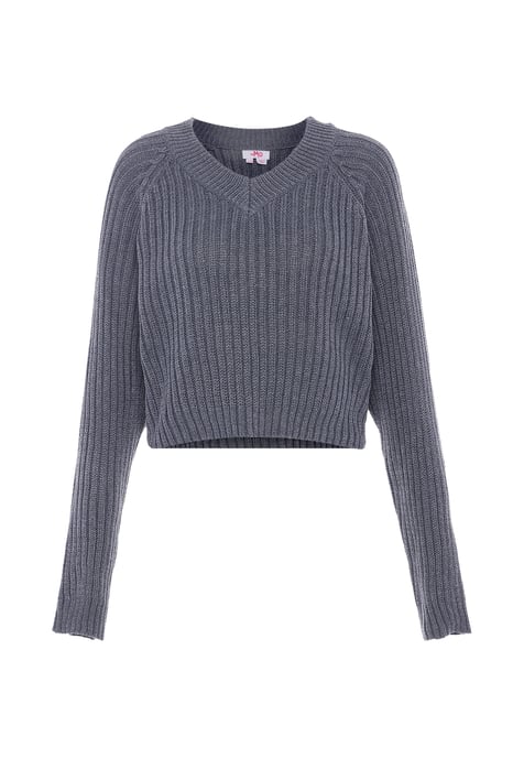 Mymo Jumper Dames donkergrijs gem - Image 1