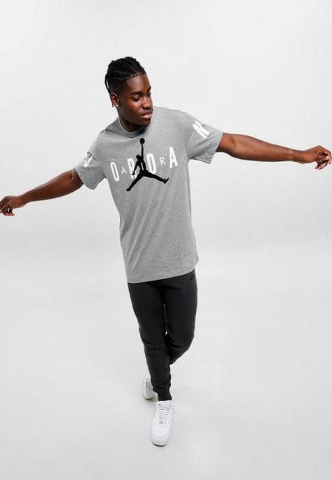 Nike Air Jordan Stretch T Shirt in Grey