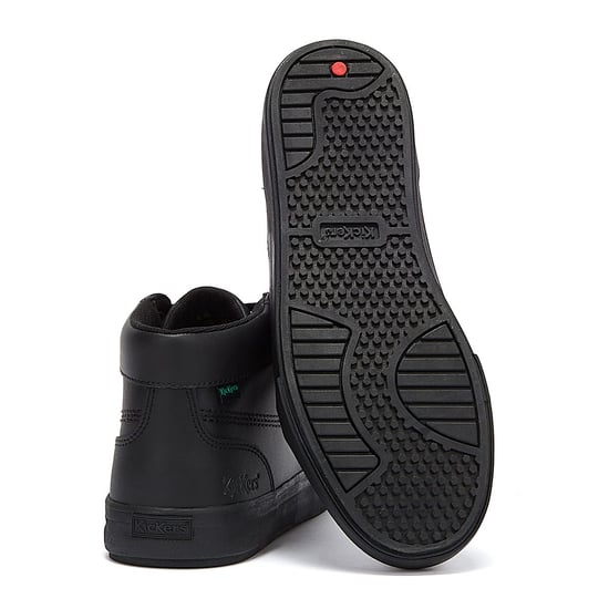 Kickers Tovni Hi Leer Heren Zwart Schoenen - Image 4