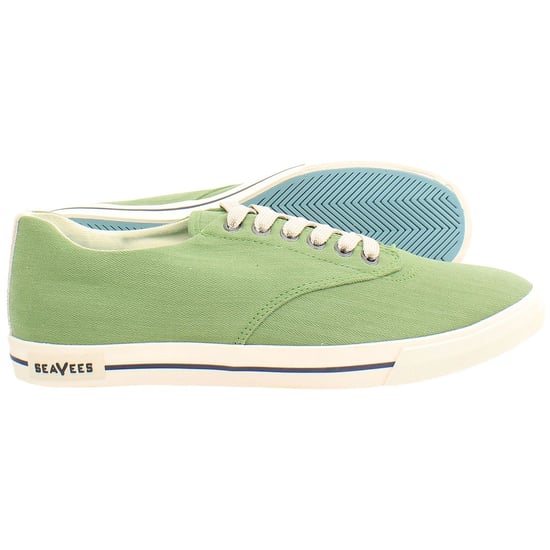 Seavees Hermosa Surfwash Heren Groene Plimsolls - Image 4