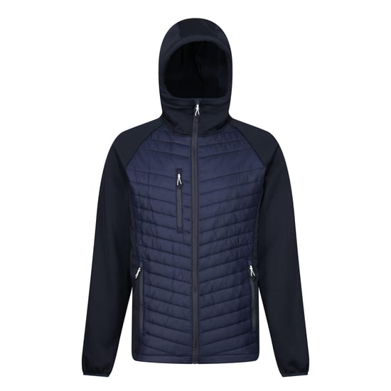 Regatta Mens Navigate Quilted Hybrid Jacket (Navy/Seal Grey)